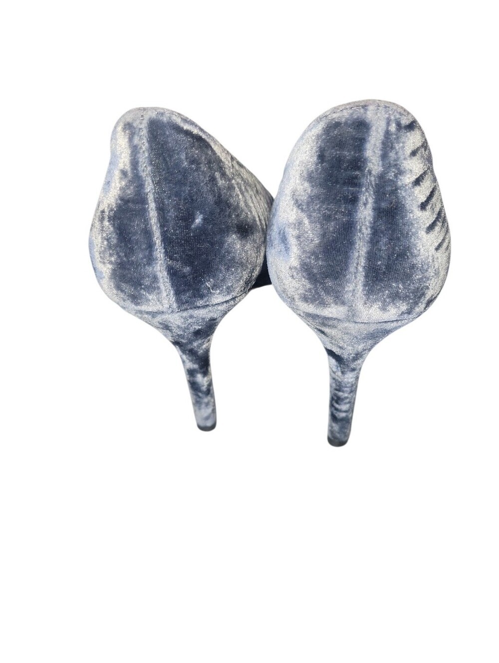L.K. Bennett London Fern Powder Blue Velvet Pointed Pumps Crystal Bow Detail 40 - Picture 4 of 9